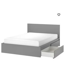 Ikea Malm Bed Frame With 4 Drawers 