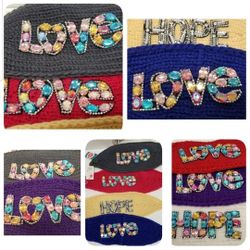 Knit Headbands Winter Wide Ear Warmer Hair Bands Crochet Embellished Headband