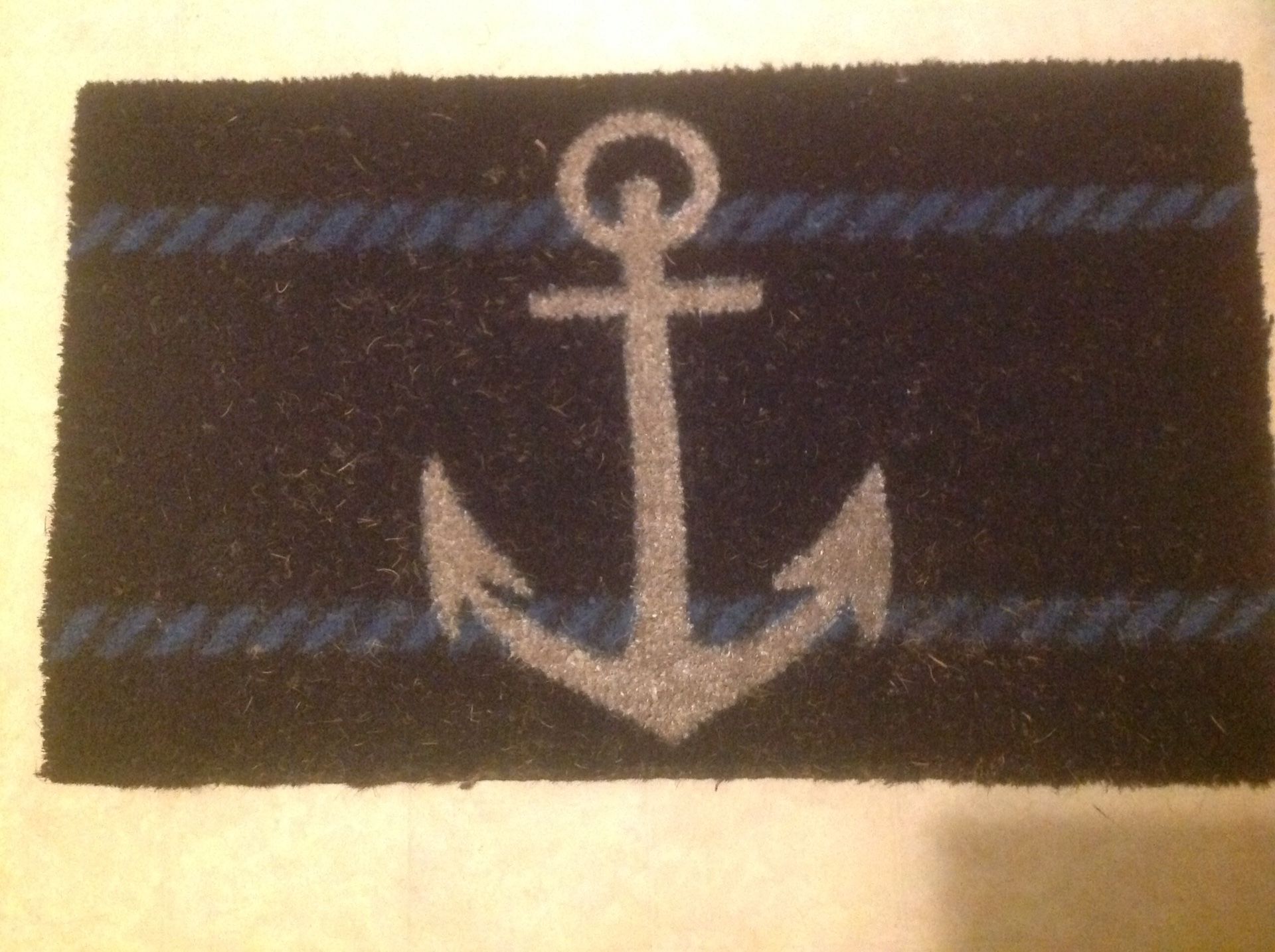Sisal Anchor Motif Door Mat.