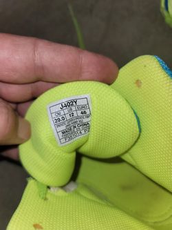Asics Aggressor 2 J402Y Neon Blast Green Blue Wrestling Boxing