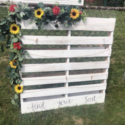 Find Your Seat Pallet Wedding/Party/BabyShower