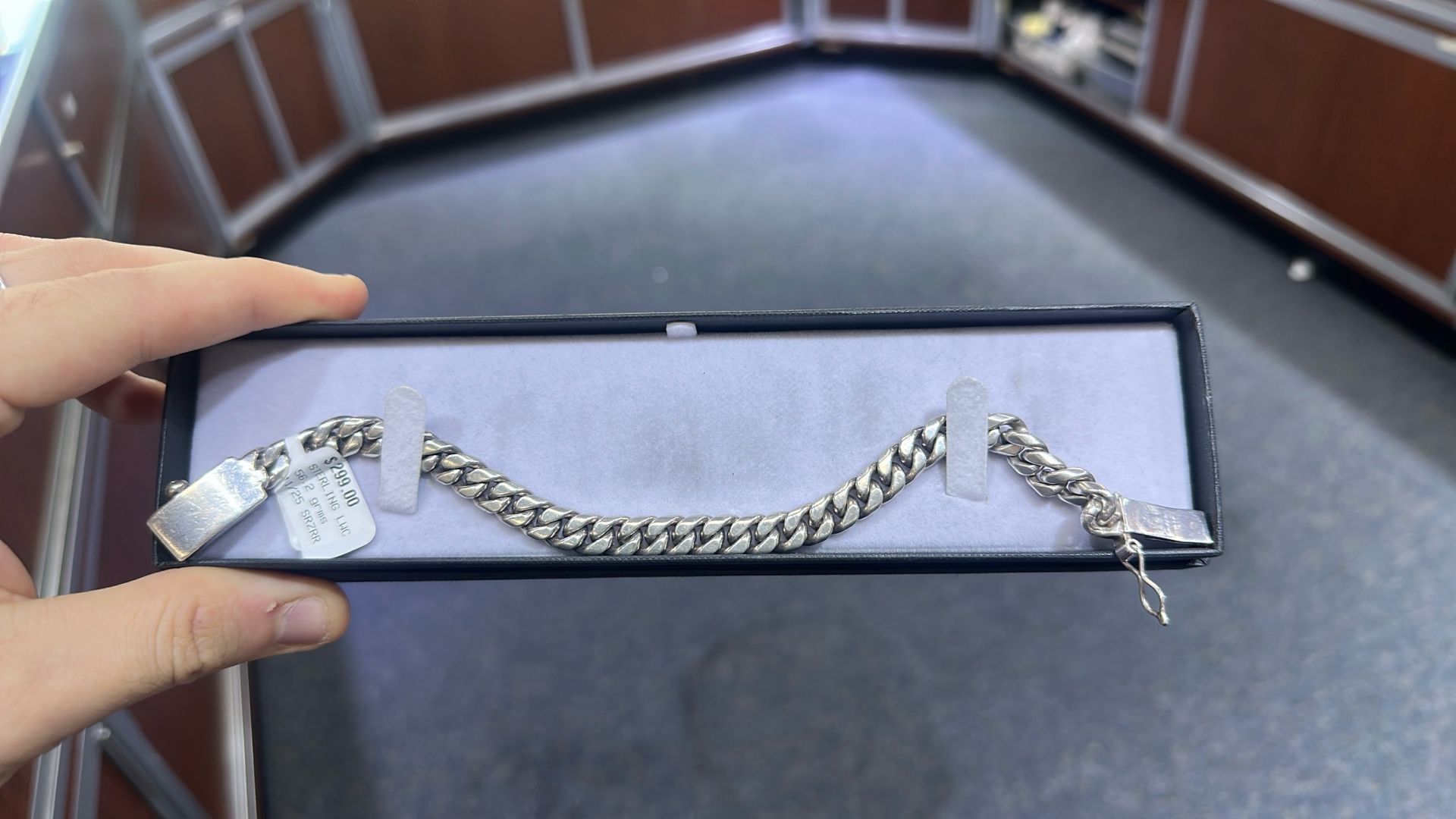 Sterling Cuban Bracelet 