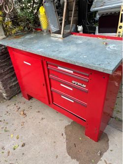 Tool box work table drawer