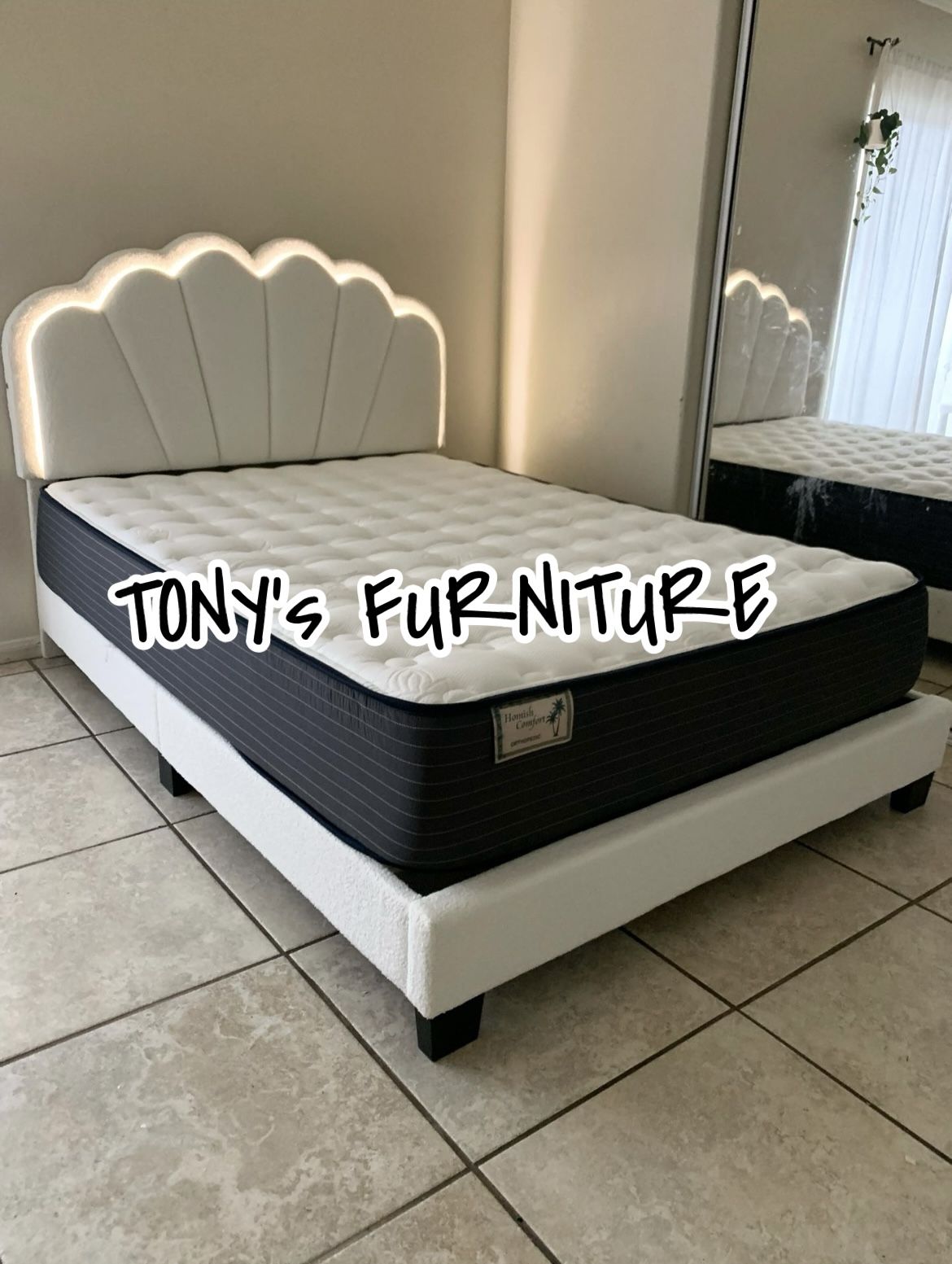 New Queen Bed Frame With Mattress