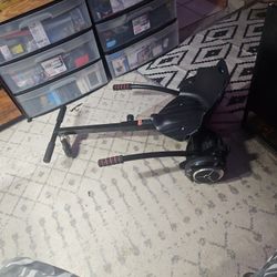 Hover-1 Ultra Electric Hoverboard Go Kart Combo - 7MPH Top Speed, 4HR Full Charge, Hand-Operated Rear Wheel Control, Adjustable Frame, Easy Installati