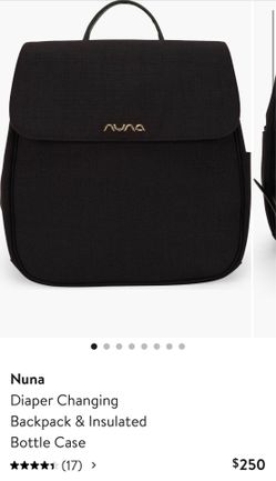 Nuna Diaper Changing Backpack & Insulated Bottle Case