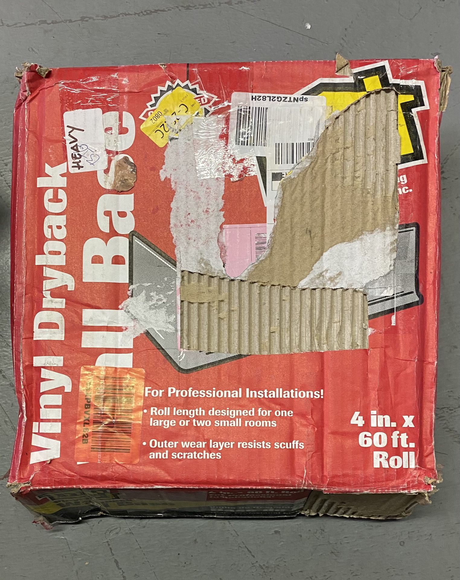 Md Building Products Vinyl Dryback Wall Base 4 in. x 60 ft. Roll NEW Other - Building materials & Supplies