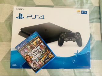 BRAND NEW NEVER USED  PLAYSTATION 4 PS4 1TB with Sealed GTA 5