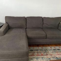 Gray Modern Reversible Sectional Sofa