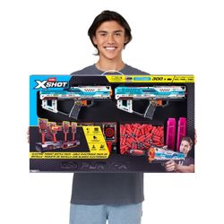NEW IN BOX Zuru X-Shot Pro Fury-X Battle Blaster, 2-pack. Sells at costco  $45 plus tax.