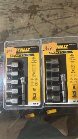 DeWalt MaxFit Ultra 6-Piece Bolt Extractor Set