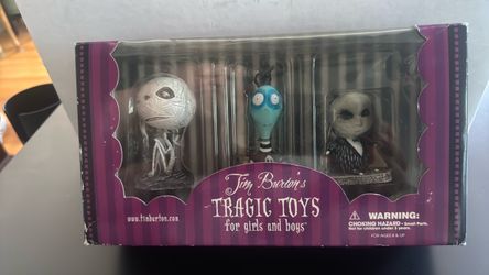 Tim Burton's Tragic Toys for Girls and Boys Figure Set