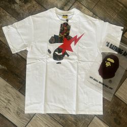 White Bape Tee