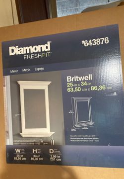 Diamond vanity mirror