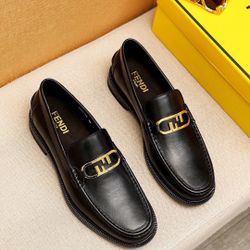 Fendi Men’s Leather Shoes With Box 2026 New 