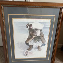 Picture, Mirror And Fish Decor 