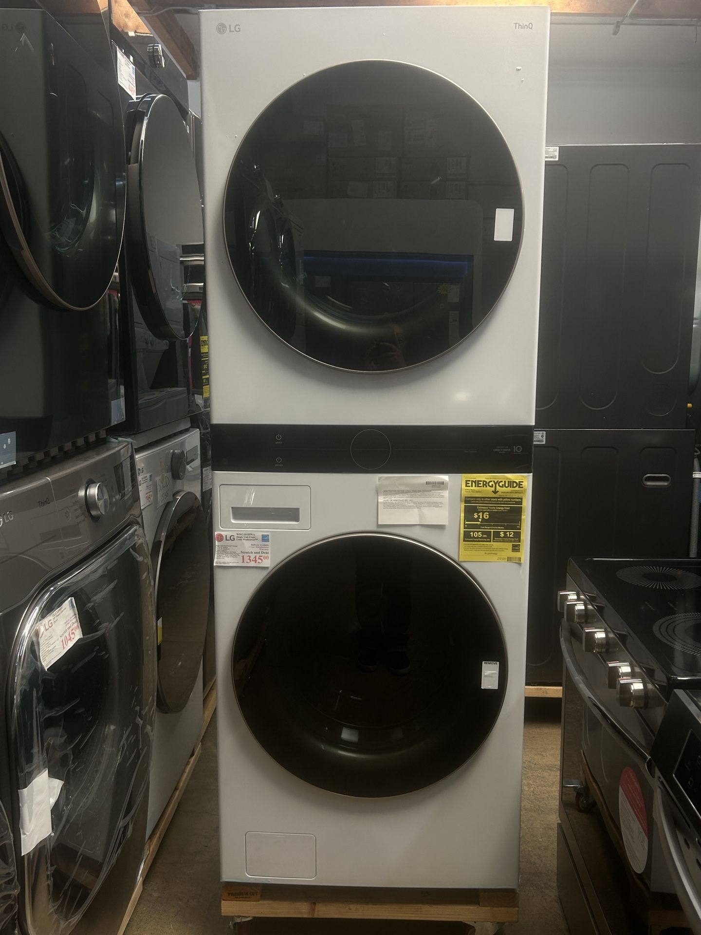 New! LG Single Unit Front Load Wash-tower