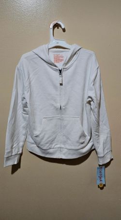 Cat & Jack Kids White Zip-Up Hoodie
