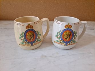 King Edward VIII Coronation mugs, 1937