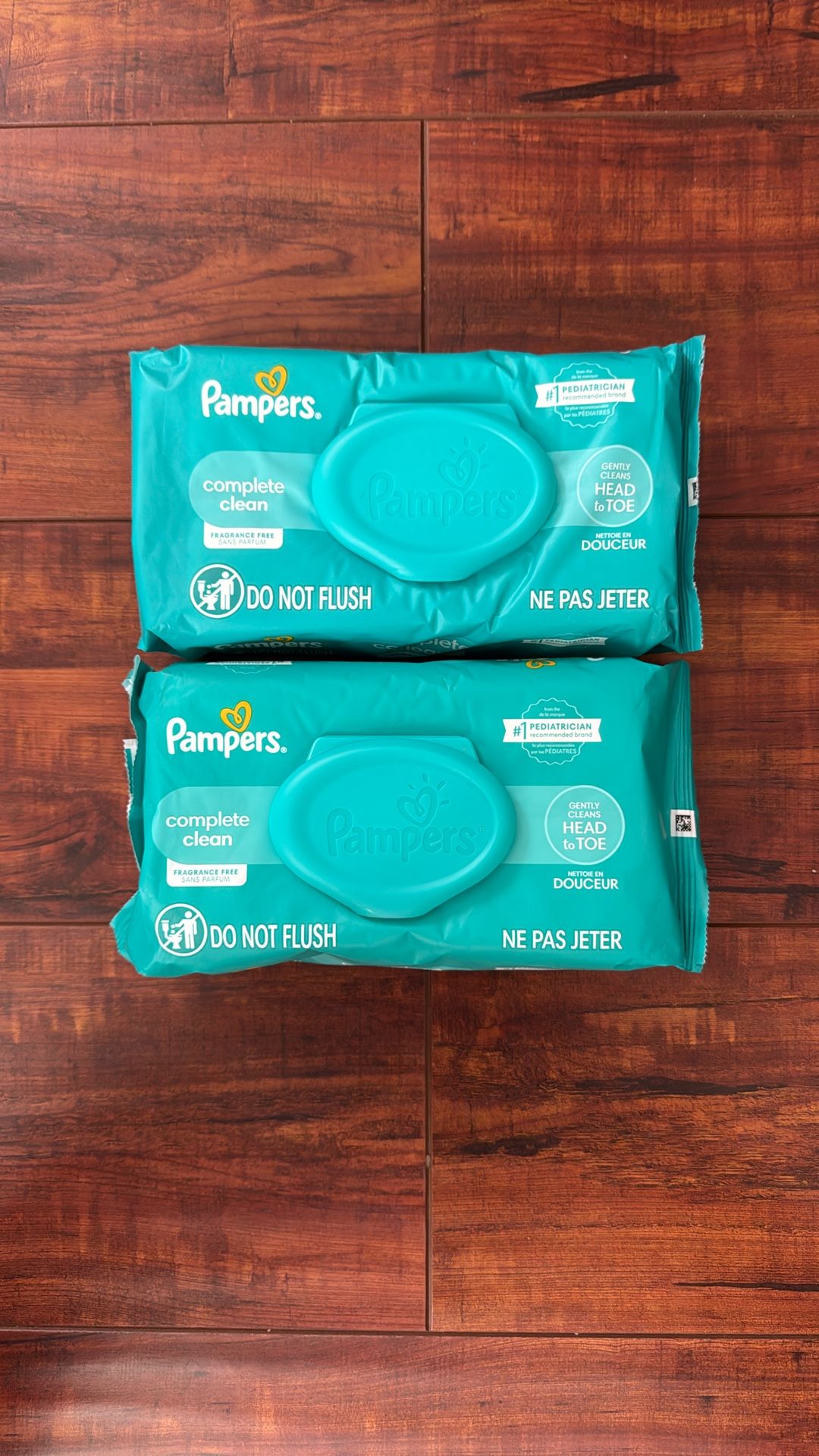 Pampers COMPLETE CLEAN; Fragrance Free Diaper Wipes: 72 Count Each (2 For $5)