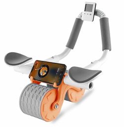 Ab Wheel Roller with Timer and Knee Pads