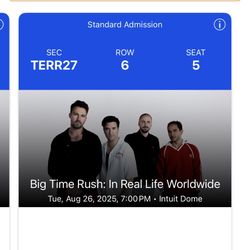 Big time rush tickets 