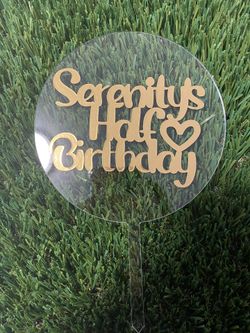 Acrylic Cake Topper