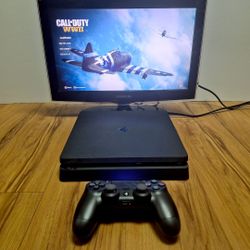 Sony Playstation 4 Slim 1TB Console with 1 Controller PS4