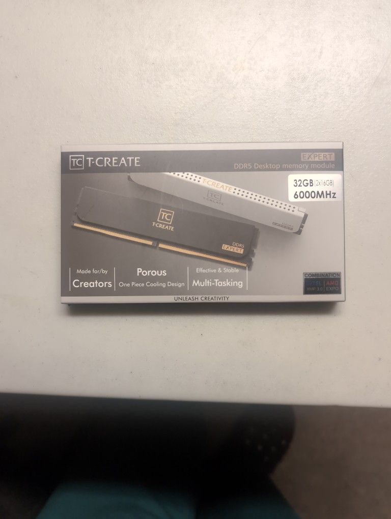 Ddr5 6000mhz Ram 16GBx2 Team Group T-Create