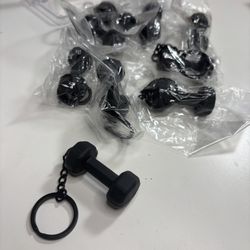 Dumbbell Weight Keychain