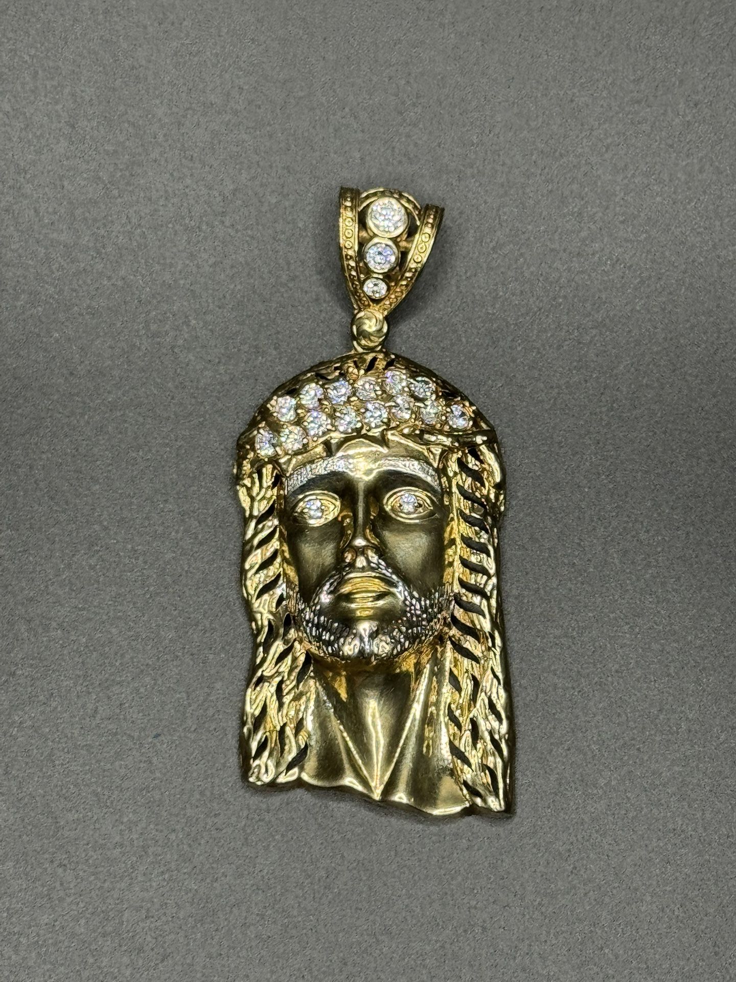 10k Gold Jesus Pendant