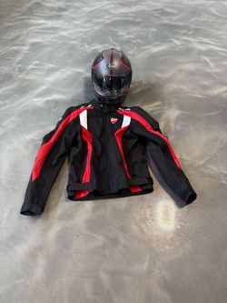 Ducati Jacket and Arai Helmet both Medium