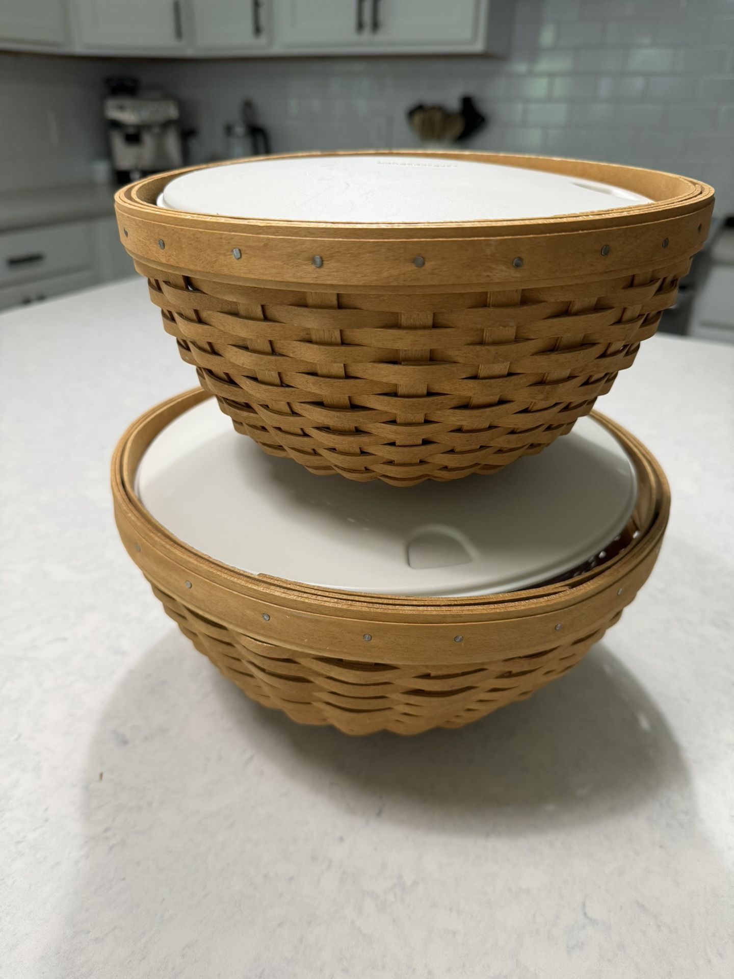 2002 Longaberger Bowl Basket Set