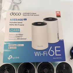 TP-Link Deco XE75 Pro AXE5400 Tri-Band WiFi 6E Mesh System