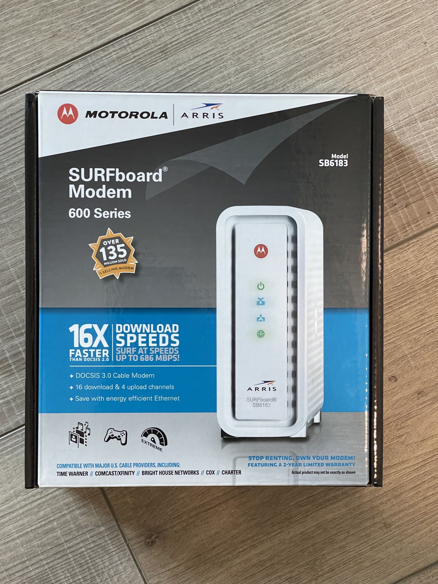 Motorola DOCSIS 3.0 Cable Modem SB6183 (Free)