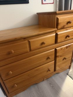 Solid Pine Multi-Level Dresser