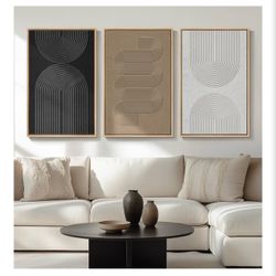 Modern Neutral Abstract Wall Art