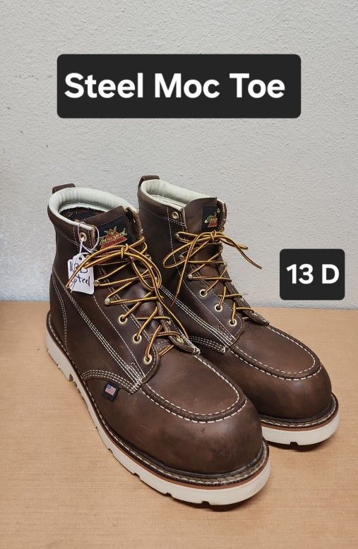 Thorogood Work Boot Size 13 D STEEL MOC TOE
