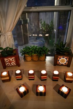 Handcrafted Domestic & Exotic Hardwood Tealight Holders