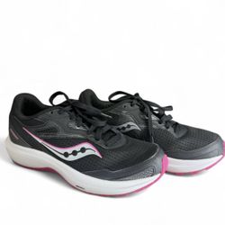 Saucony Cohesion 16 Women's Running Shoes Black Fuchsia Size 8 NWB
