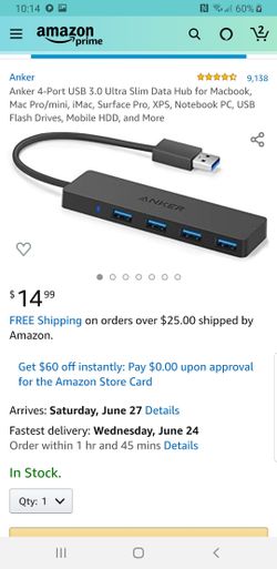 Anker 4-Port USB 3.0 Ultra Slim Data Hub