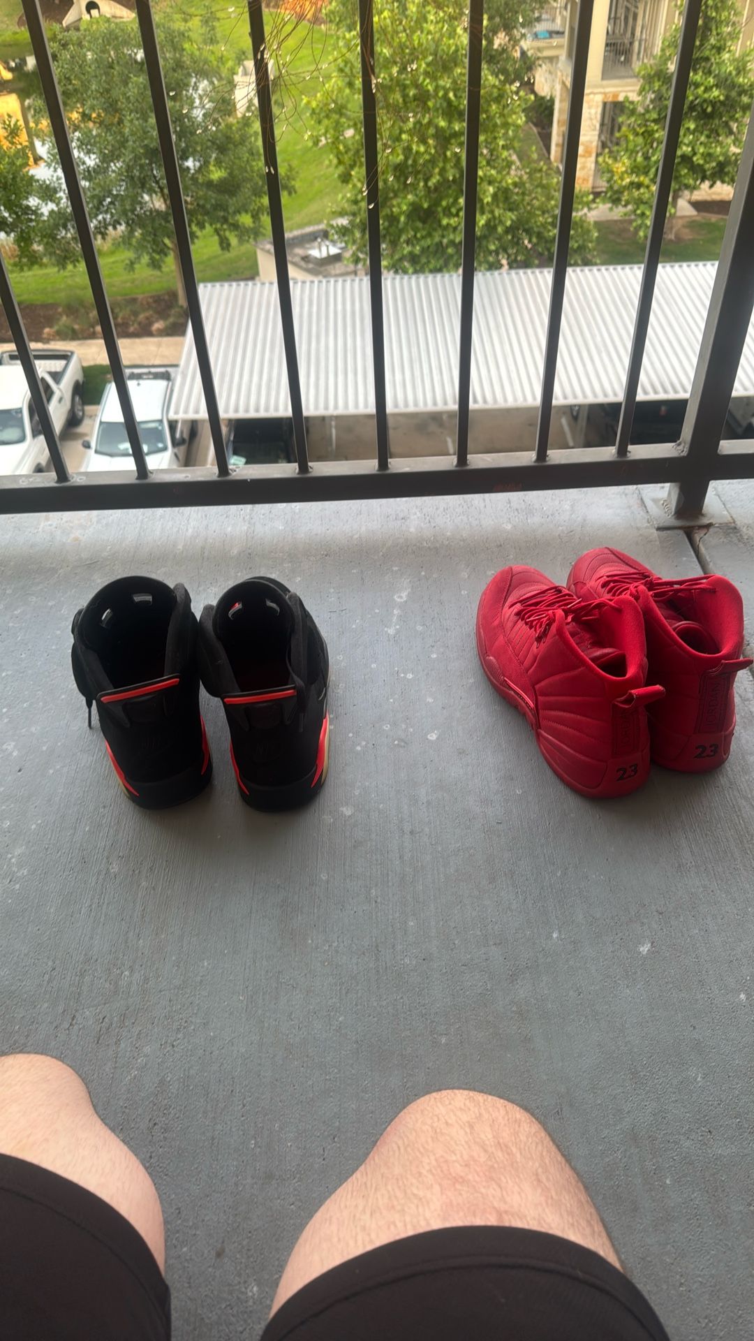 Air Jordan 12s Red Size 12 And Jordan 6 Retro Size 12