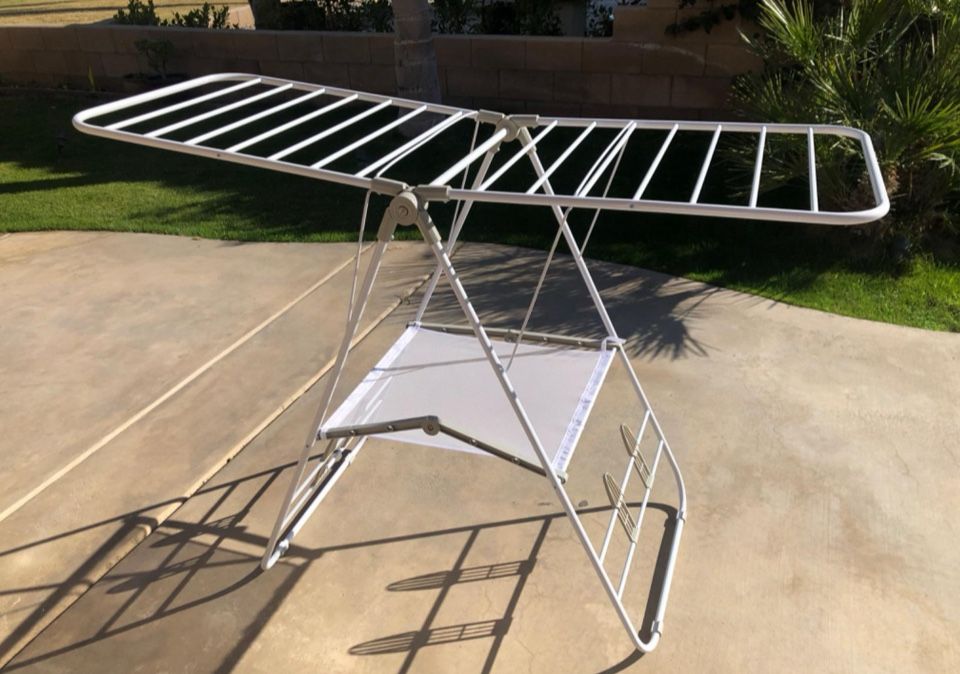 Heavy Duty Foldable Laundry Drying Rack, Portable Shoes & Clothes Rack for Indoor & Outdoor Use