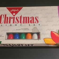 Vtg Hofert's Christmas 25 Indoor/Outdoor C9 Multi-Color Bulb String Light Set