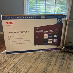 50” TCL Roku Tv With Stand 