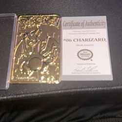 Charizard Nintendo Gold Plate 