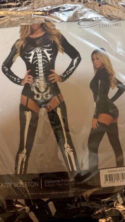 Sexy skeleton costume