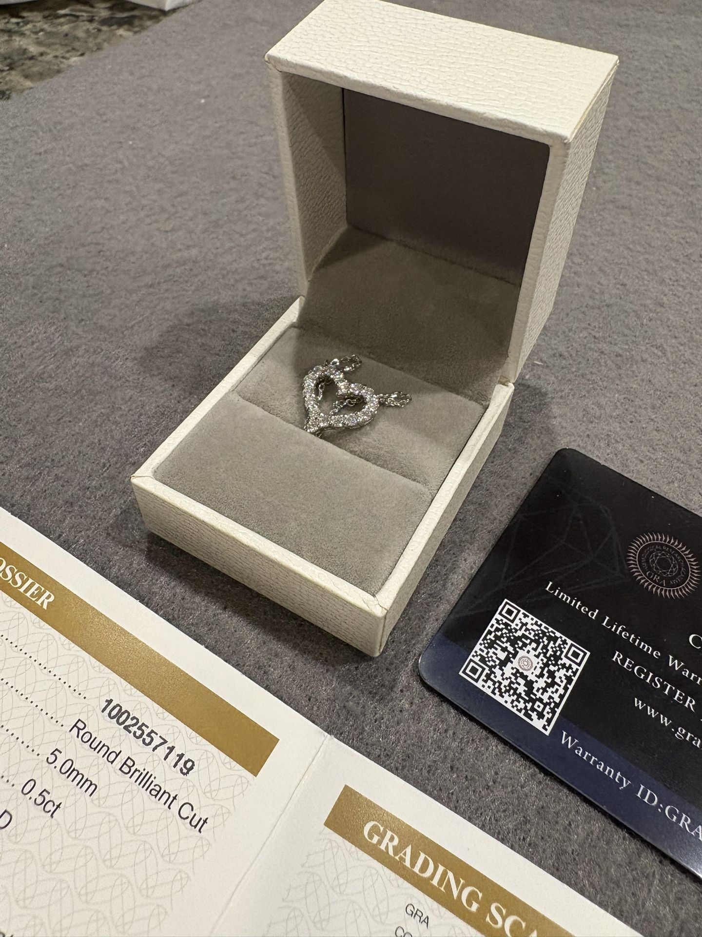 Moissanite Love Heart Pendant Necklace
