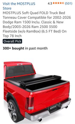 New Ram 6'5 Quad-Fold Tonneau
