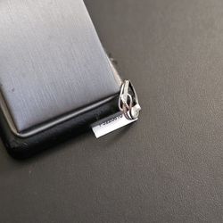 14k White Gold Diamonds Ring Size 6.5